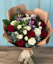 Букет цветов из:  Розы и Альстромерии в Тарко-Сале