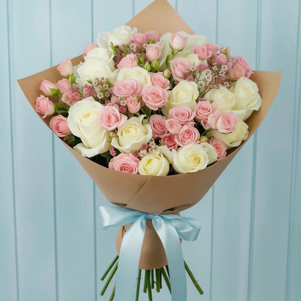 Букет цветов из: Розы в Тарко-Сале