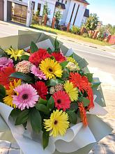 Букет цветов из:  Герберы #REPLACE_PRED# Тарко-Сале