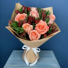 Букет цветов из:  Розы и Альстромерии в Тарко-Сале