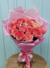 Букет 15 Розовых роз Равель #REPLACE_PRED# Тарко-Сале