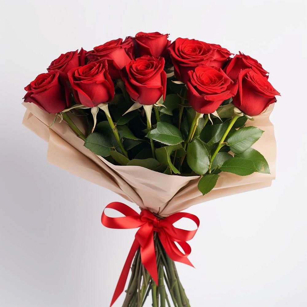 Букет 11 Красных роз Эдлесс Лав в Тарко-Сале