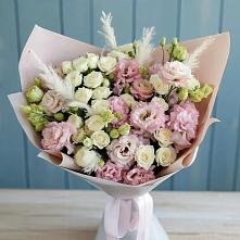 Букет цветов из:  Альстромерии и Розы в Тарко-Сале
